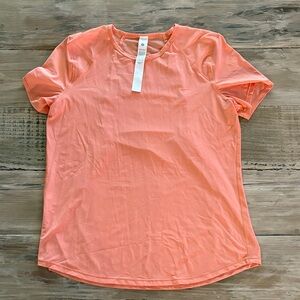 lululemon athletica Short Sleeve Active Tee in Coral Peach